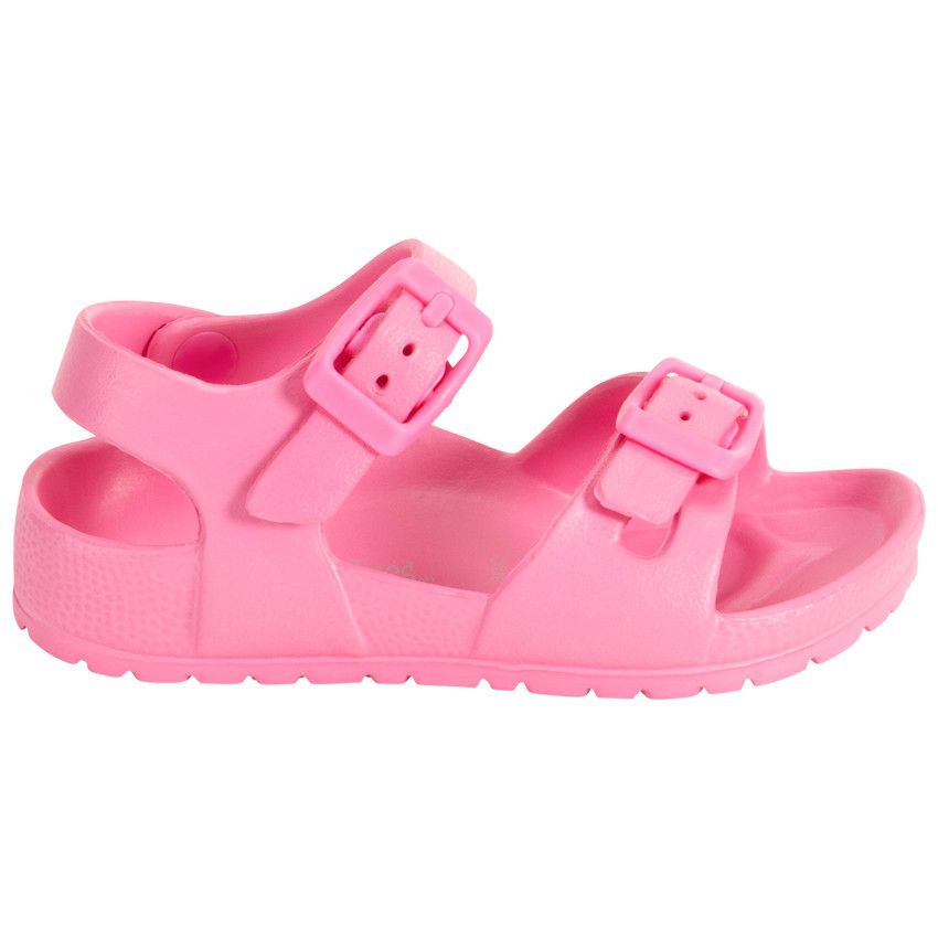 Sandales de plage à boucles pour fille - Fuchsia