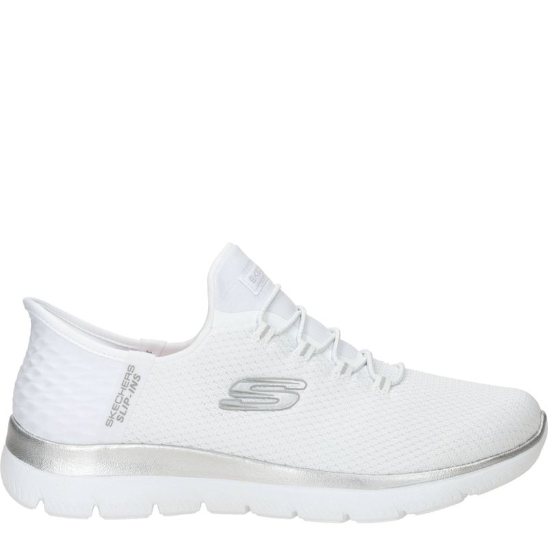 Skechers Slip-Ins Summits Classy Night Sneakers Wit Dames