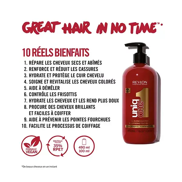 Revlon Professional UniqONE™ Shampoo e Condicionador 2 em 1 Clássico 490 ml