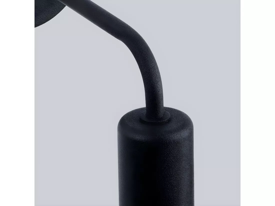 Appliques Norah moderne en acier - 1 sources lumineuses - L.19 x H.14,5 cm - noir