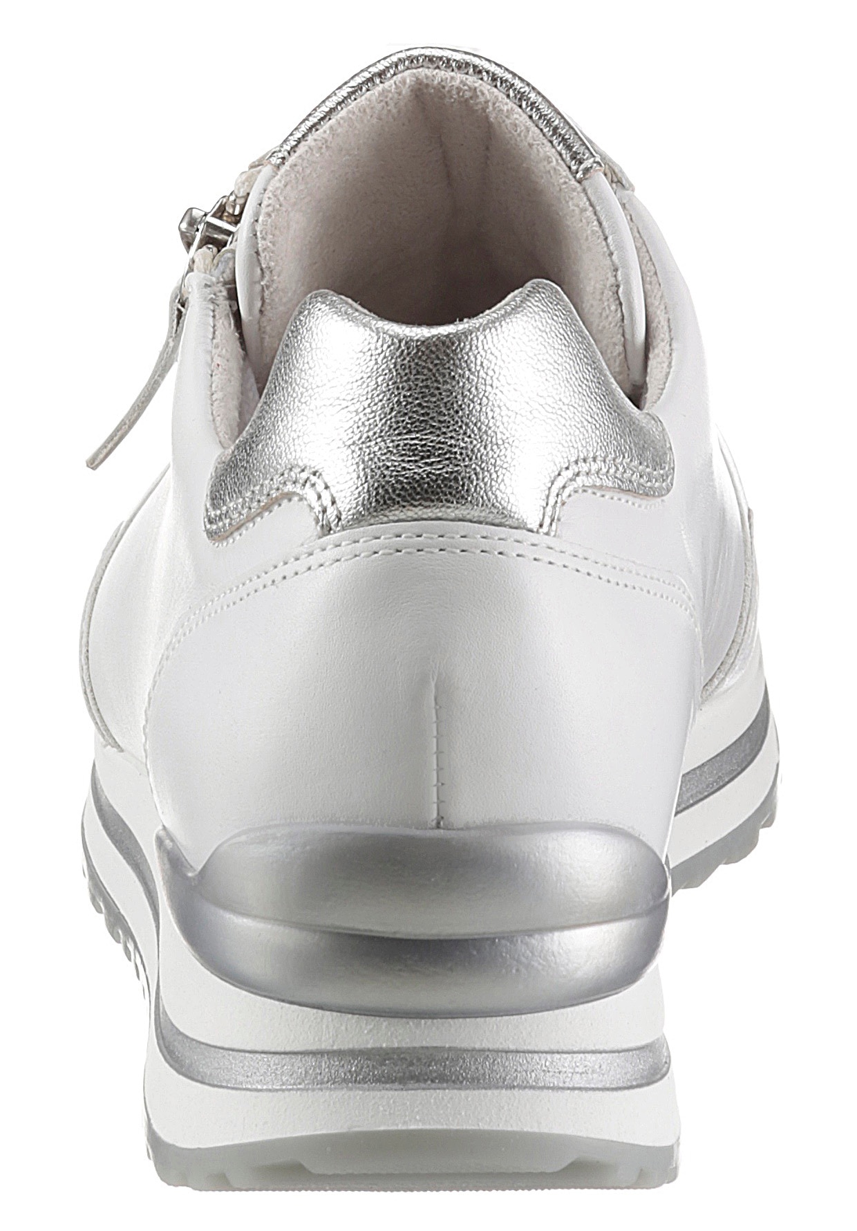 Gabor Keilsneaker »TURIN«  mit silberfarbenen Details, Freizeitschuh, Halbschuh, Schnürschuh