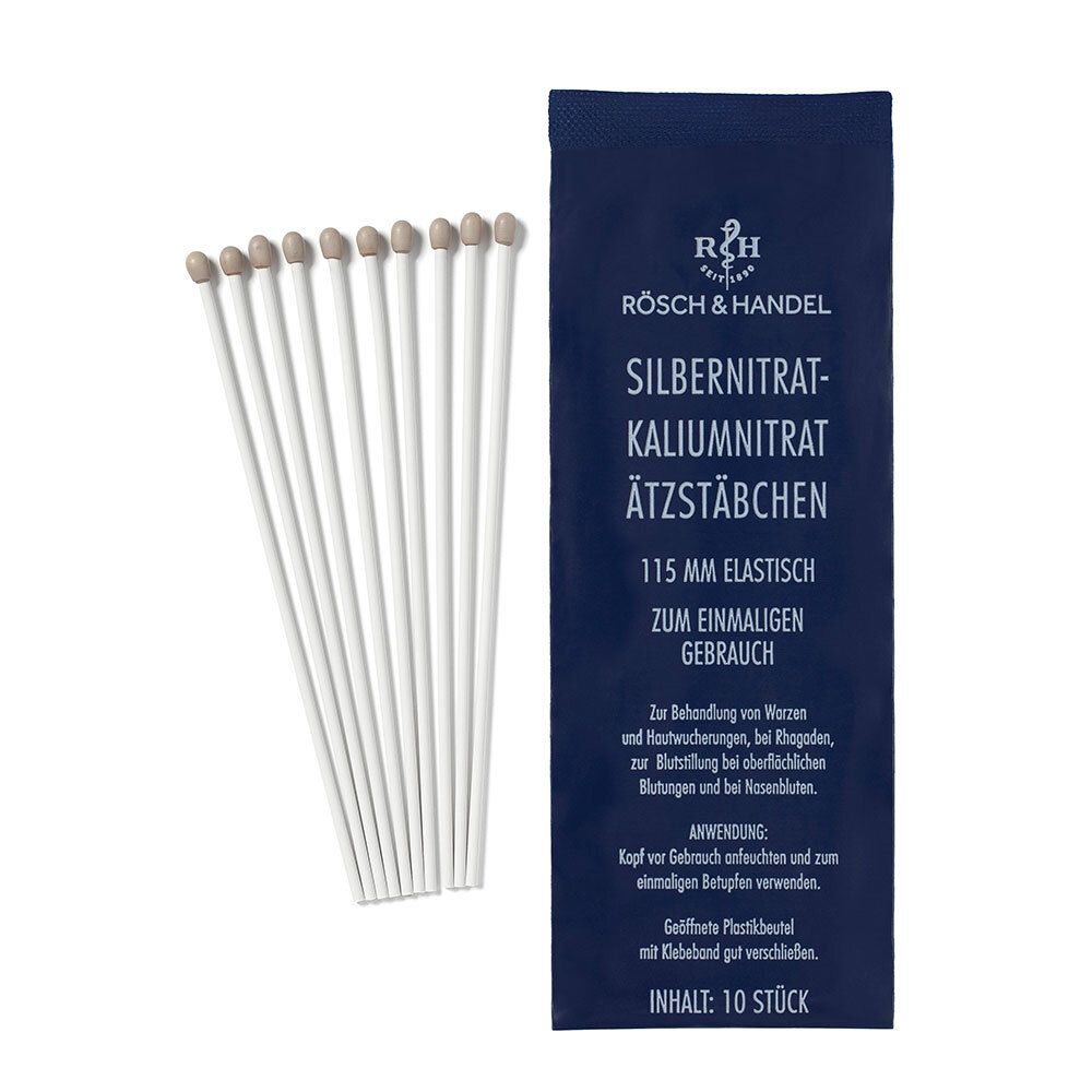 Silbernitrat-Kaliumnitrat Ätzstäbchen 10 x 115 mm elastisch
