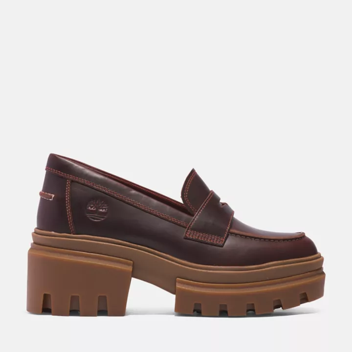 Mocassin pour femme en marron foncé