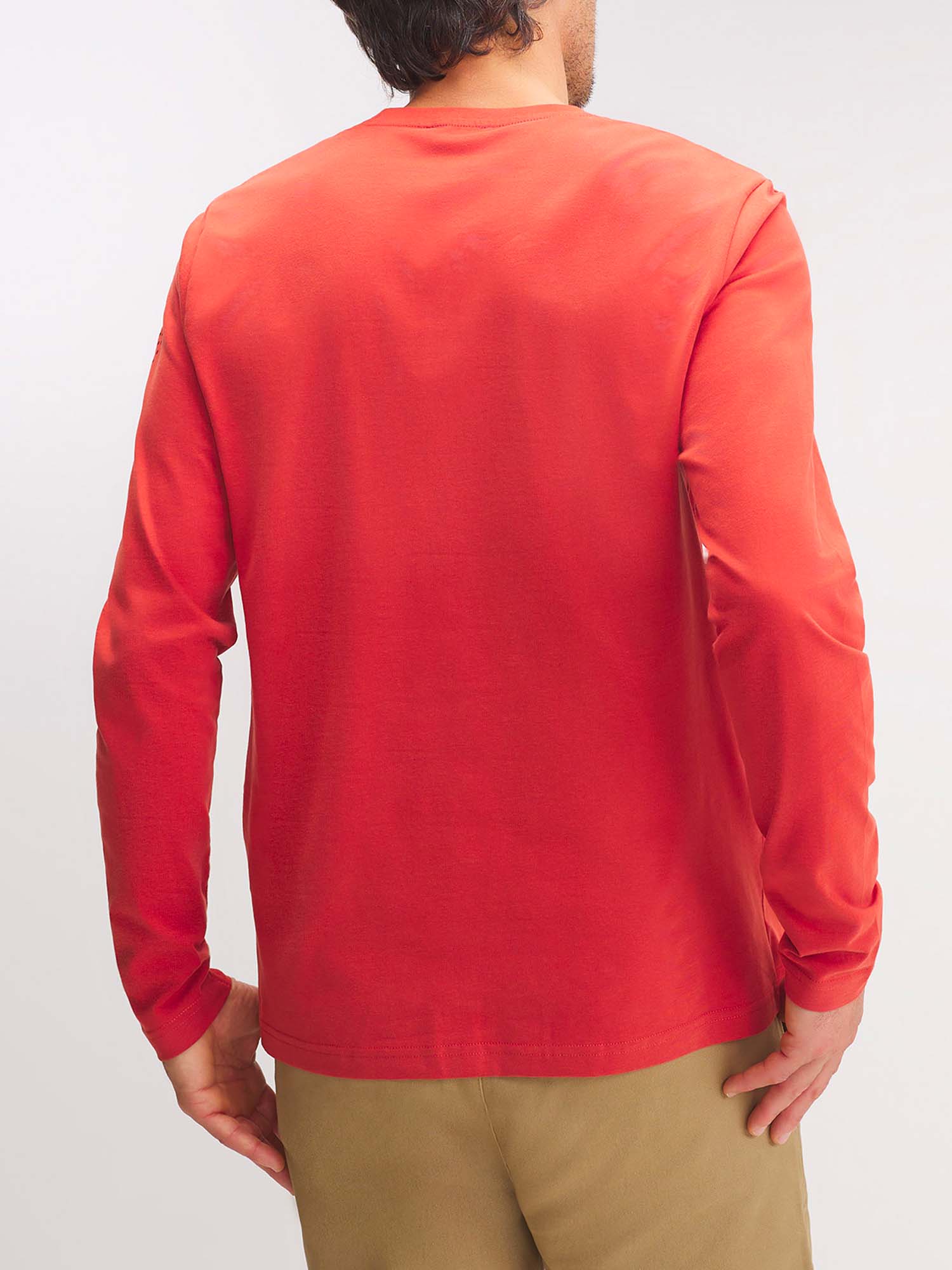 Tee Shirt Homme Manches Longues Rouge