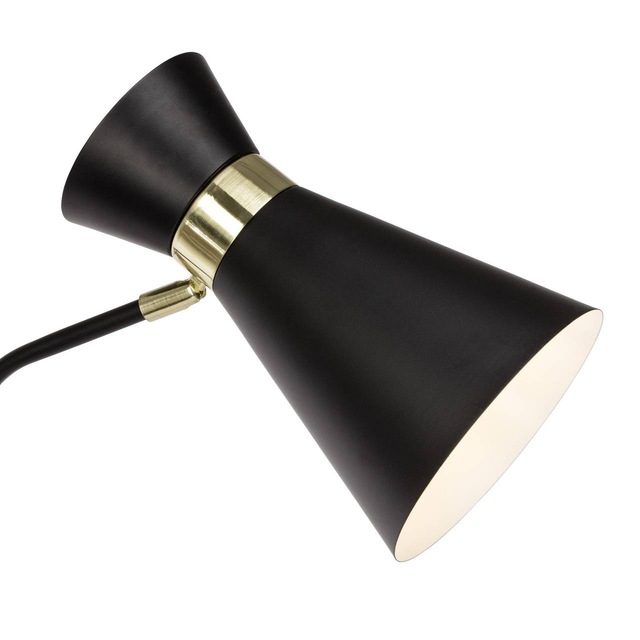 Brilliant Tischleuchte »Goldy« E27 1 Stk. Stehlampe 1flg schwarz-matt/gold