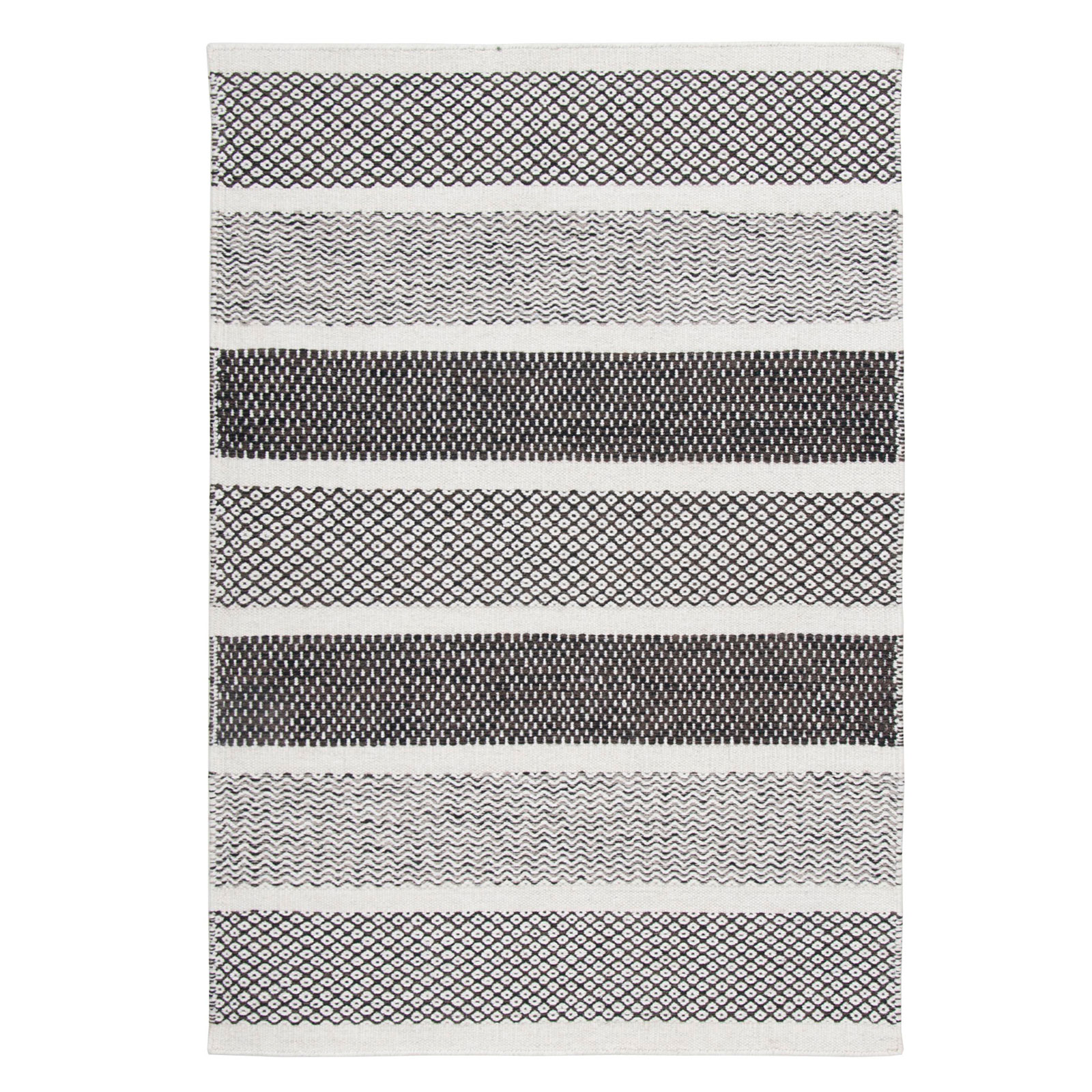 Teppich - natural grey - handgewebt - 80x150 cm