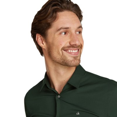 Chemise à manches longues homme Poplin Stretch Slim CALVIN KLEIN
