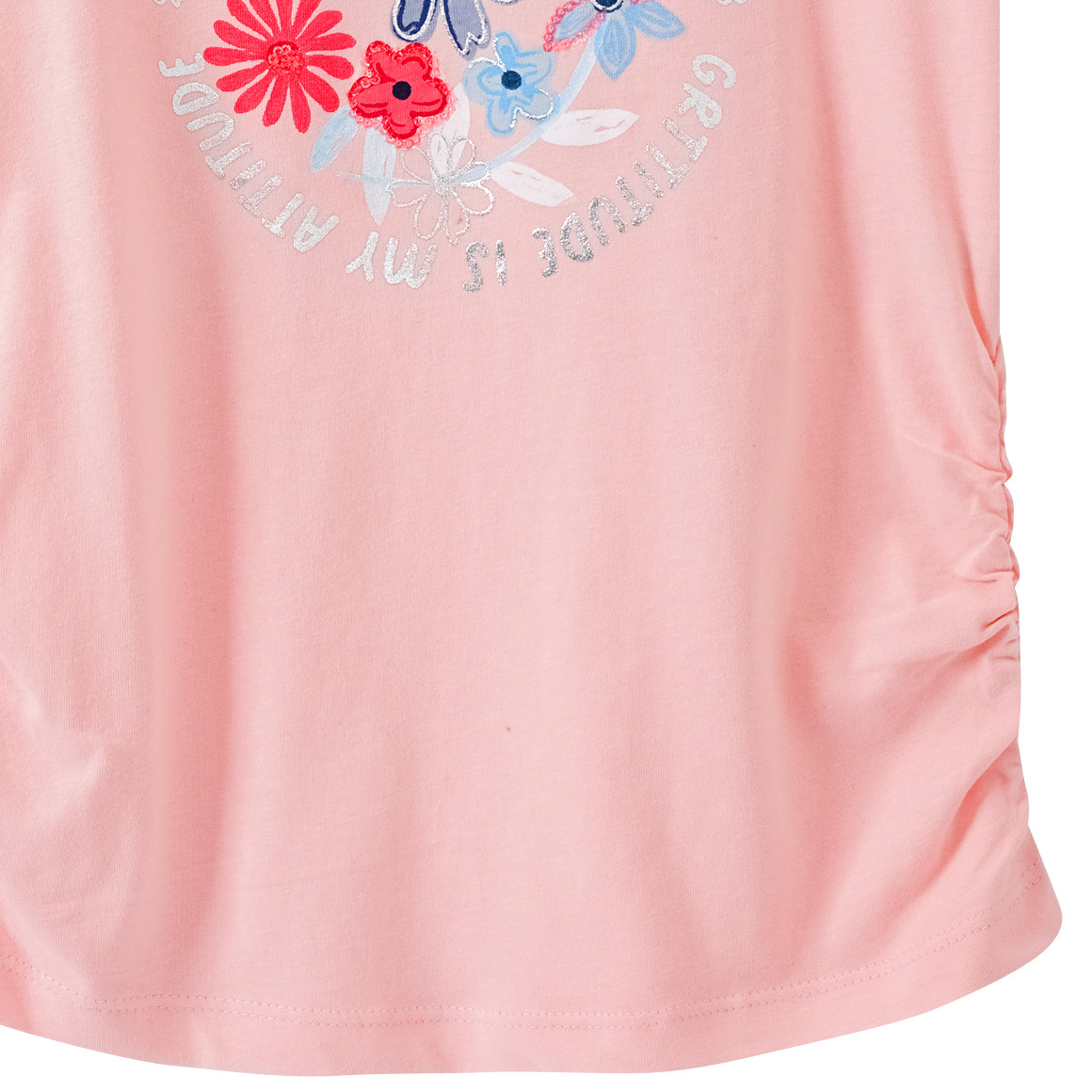 Yigga Mädchen T-Shirt mit Pailletten rosa
