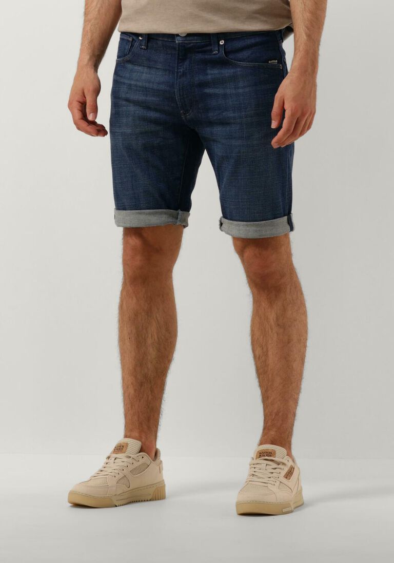 G-STAR RAW blauwe g-star raw korte broek 3301 slim short