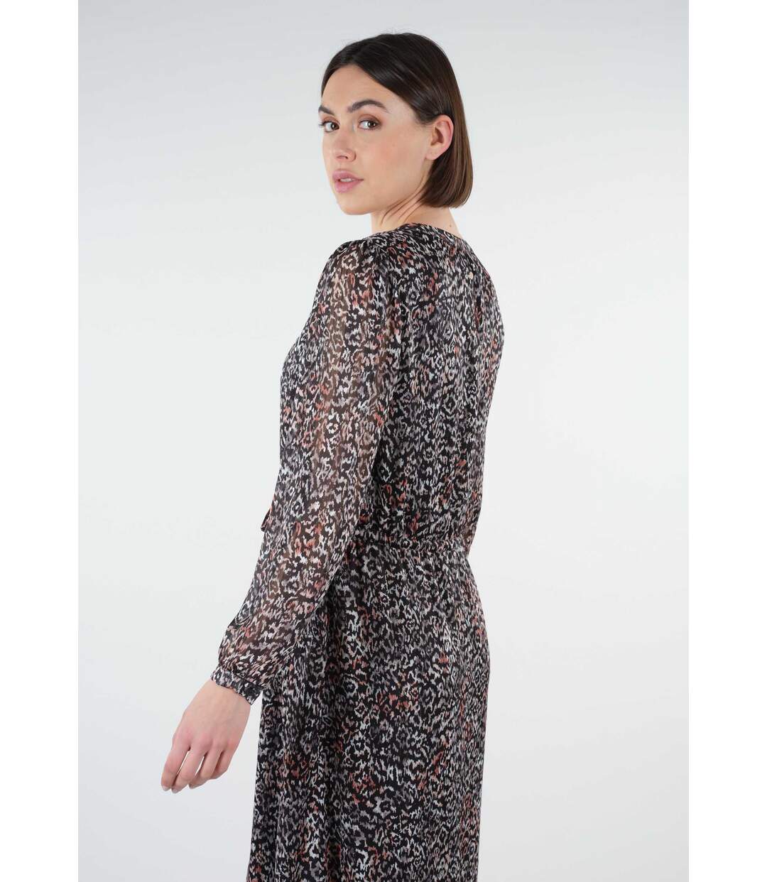 Robe imprimée animalier HALONA