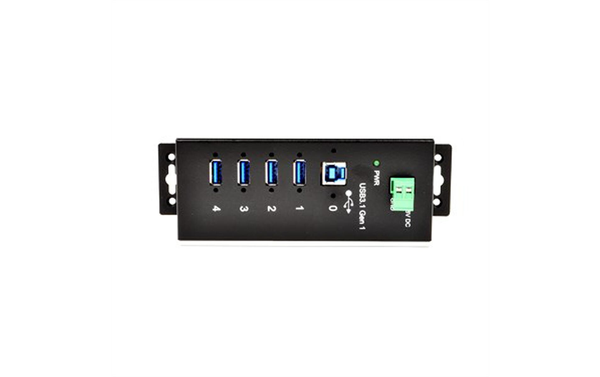 USB-Hub EX-1185HMVS-WT USB 3.2 Gen 1 Hub 4-Port<br>4-Port USB 3.0 Hub mit Surge-Protection, Metallgehäuse