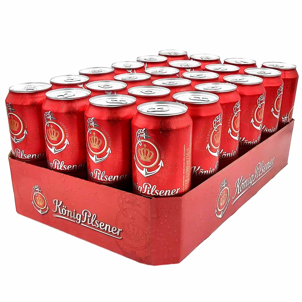 24x König Pilsener Bier je 0,5L Dosen = 12L MHD:30.9.25