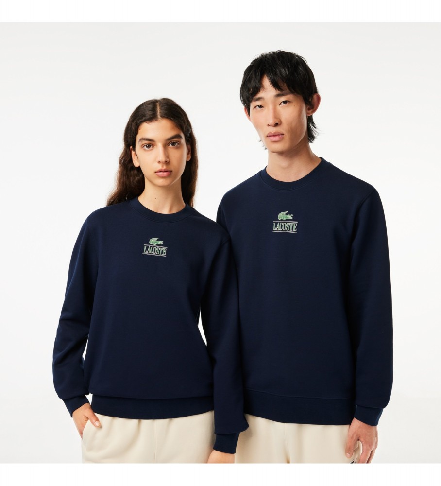Moletom Lacoste Jogger com estampa da marca em azul marinho
