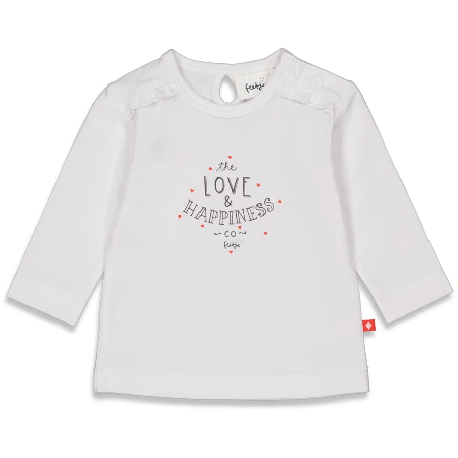 Feetje Langarmshirt Sooo Cute Weiß