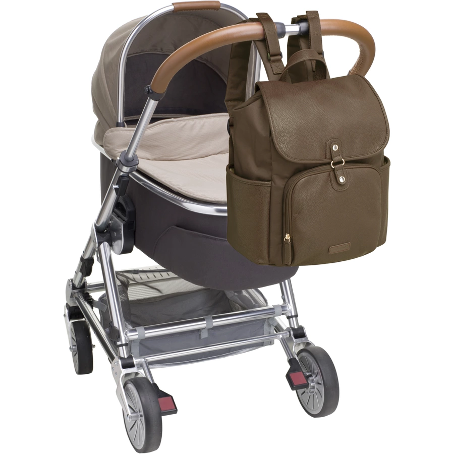 Babymel Wickelrucksack Freddie Vegan Leather Tan