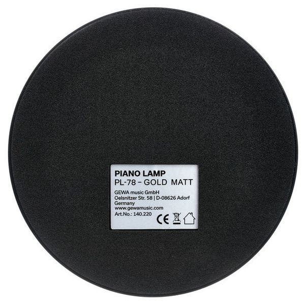 Gewa PL-78 Piano Lamp Gold Matte