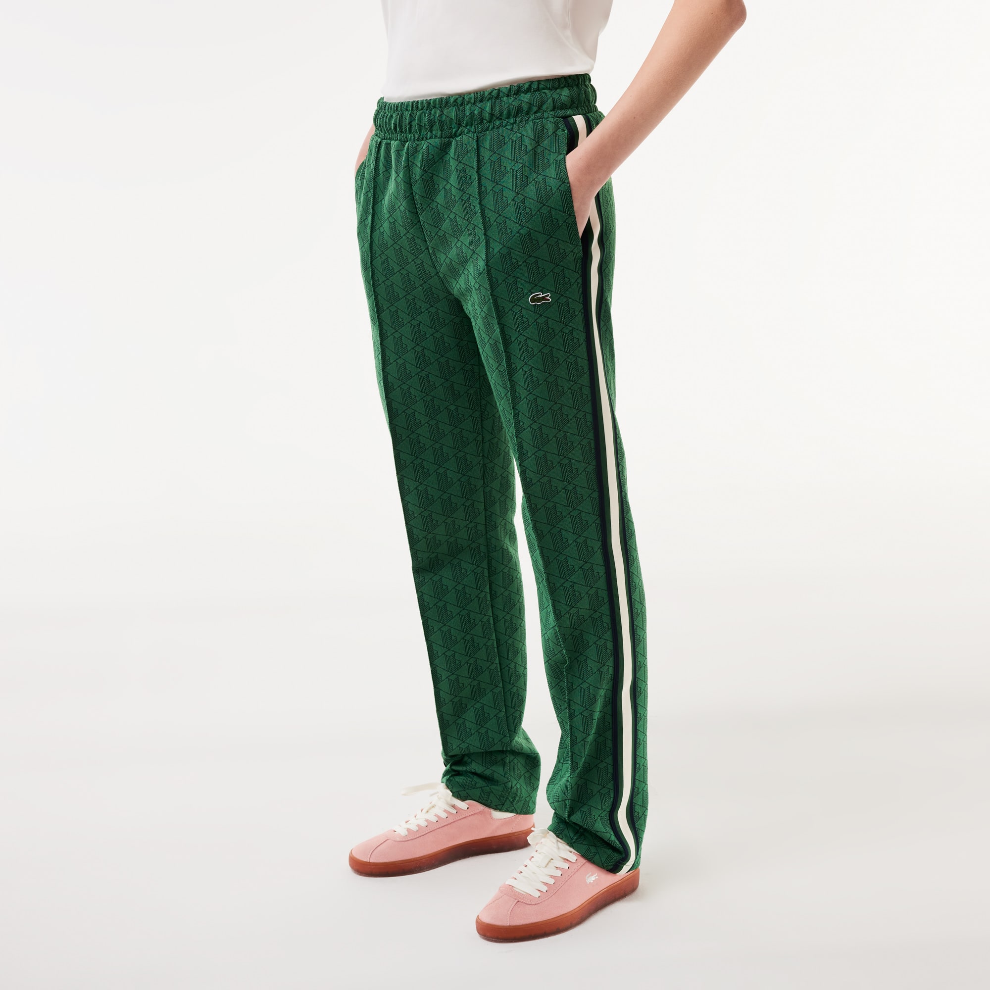 Pantalon de survêtement Paris avec monogramme Pantalons de survêtement - Vert - Lacoste - Femme