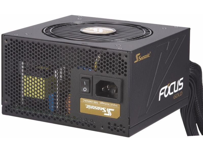 Seasonic Netzteil Focus Gold 750 W ATX-Netzteil, 80 PLUS Gold, halbmodulare Verkabelung