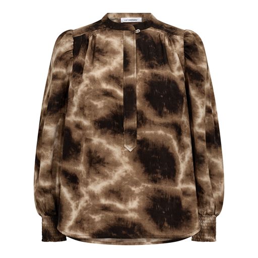 Co'Couture Borneo Bluse, Walnut, M