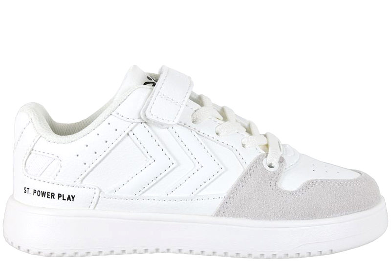 HUMMEL ST POWER PLAY FS JR SKO I HVIDT PU