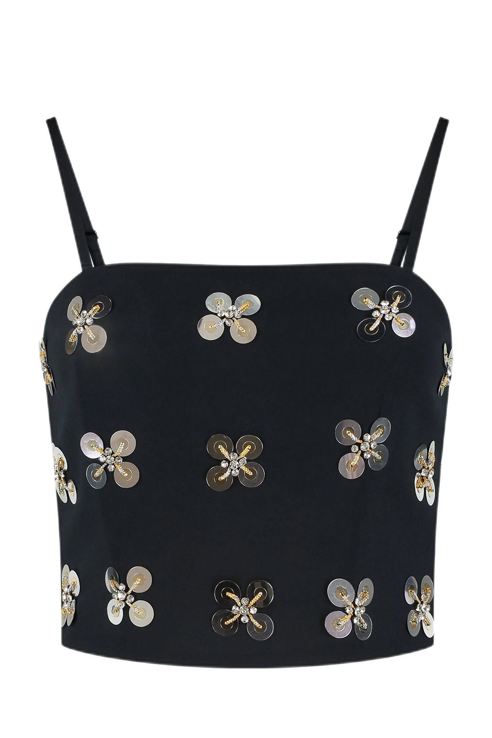 NIKKIE cropped top zwart