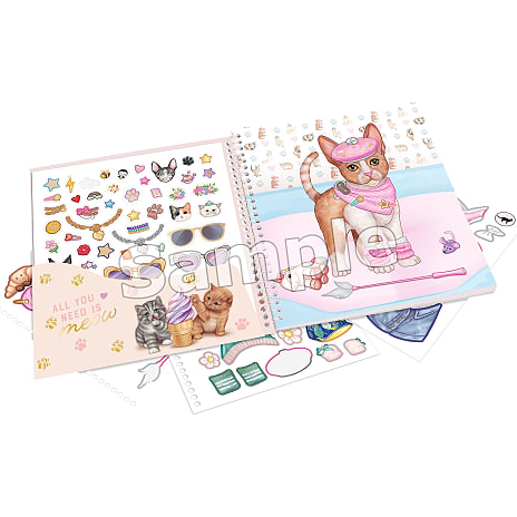 TOPModelDress Me Up Stickerbog KITTY