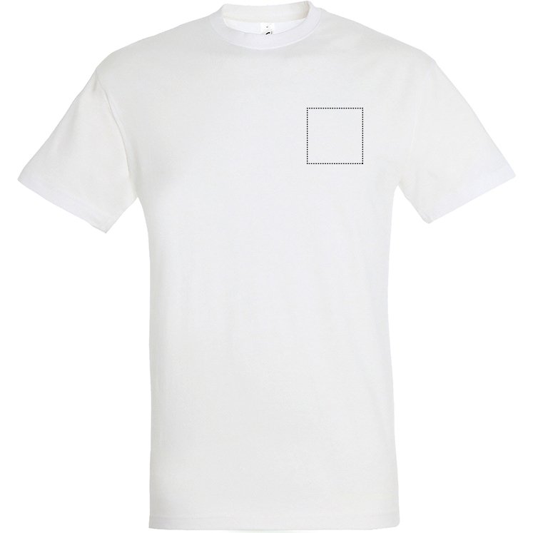 T-shirt mixte manches courtes publicitaire Sol's - 150 g/m² - marquage multicolore
