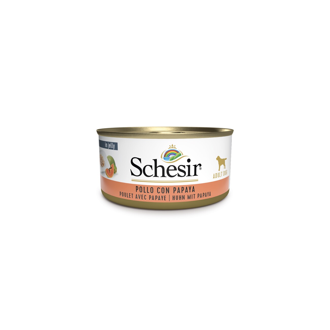 Schesir Adult 18x150g Huhn mit Papaya