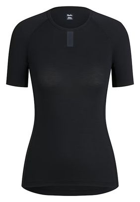 BaseLayer Manches Courtes Femme Rapha Merino Noir