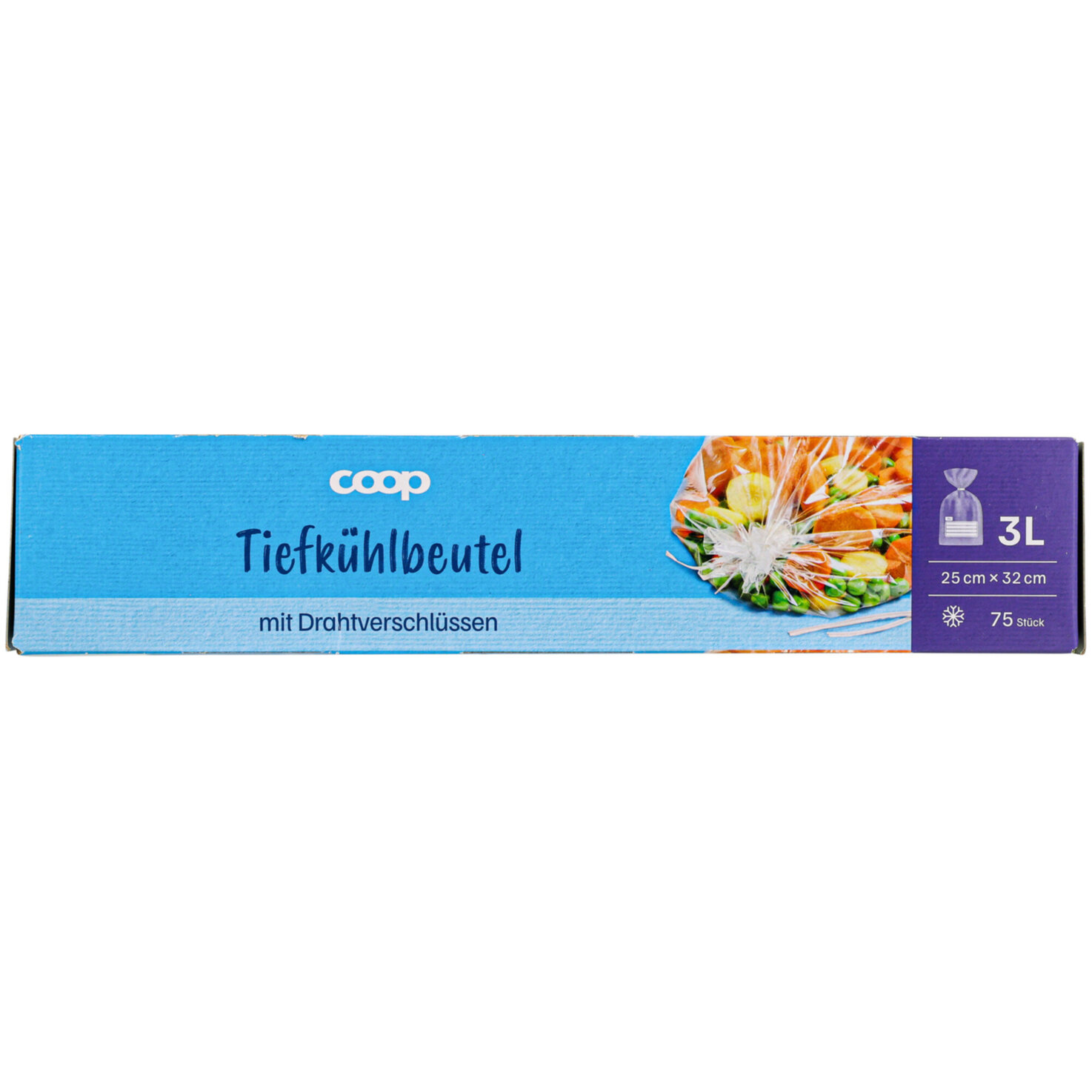 Tiefkühlbeutel Drahtverschlüssen 3L 75 Stück