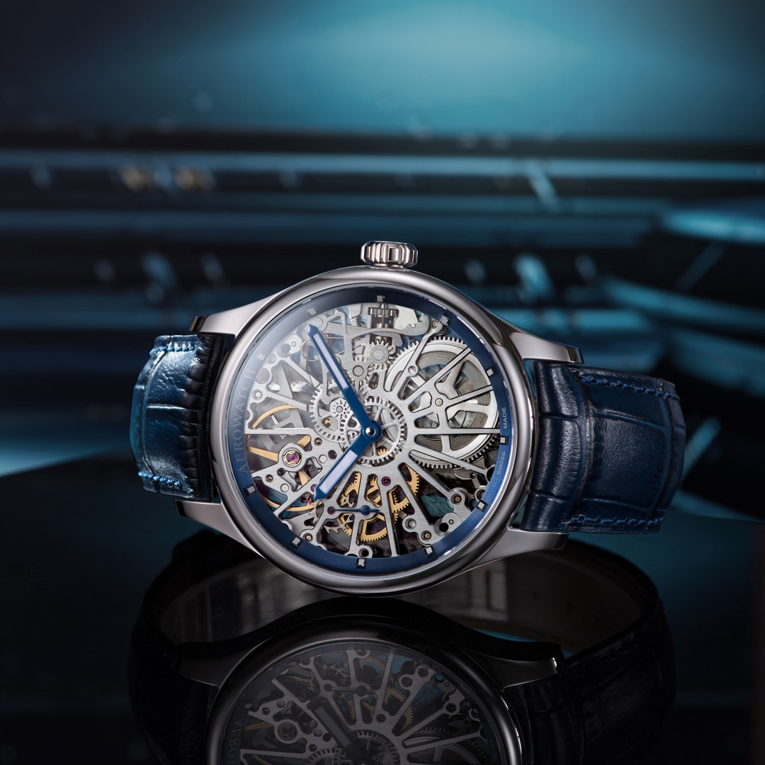 Aerowatch Renaissance Skeleton Wheel Blau