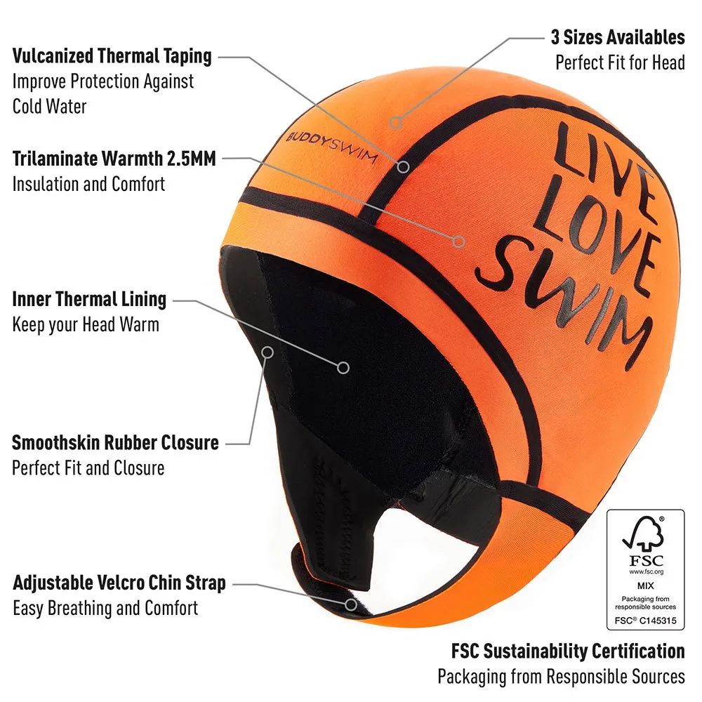Buddyswim Trilaminate Warmth 2.5 mm Neoprenkappe