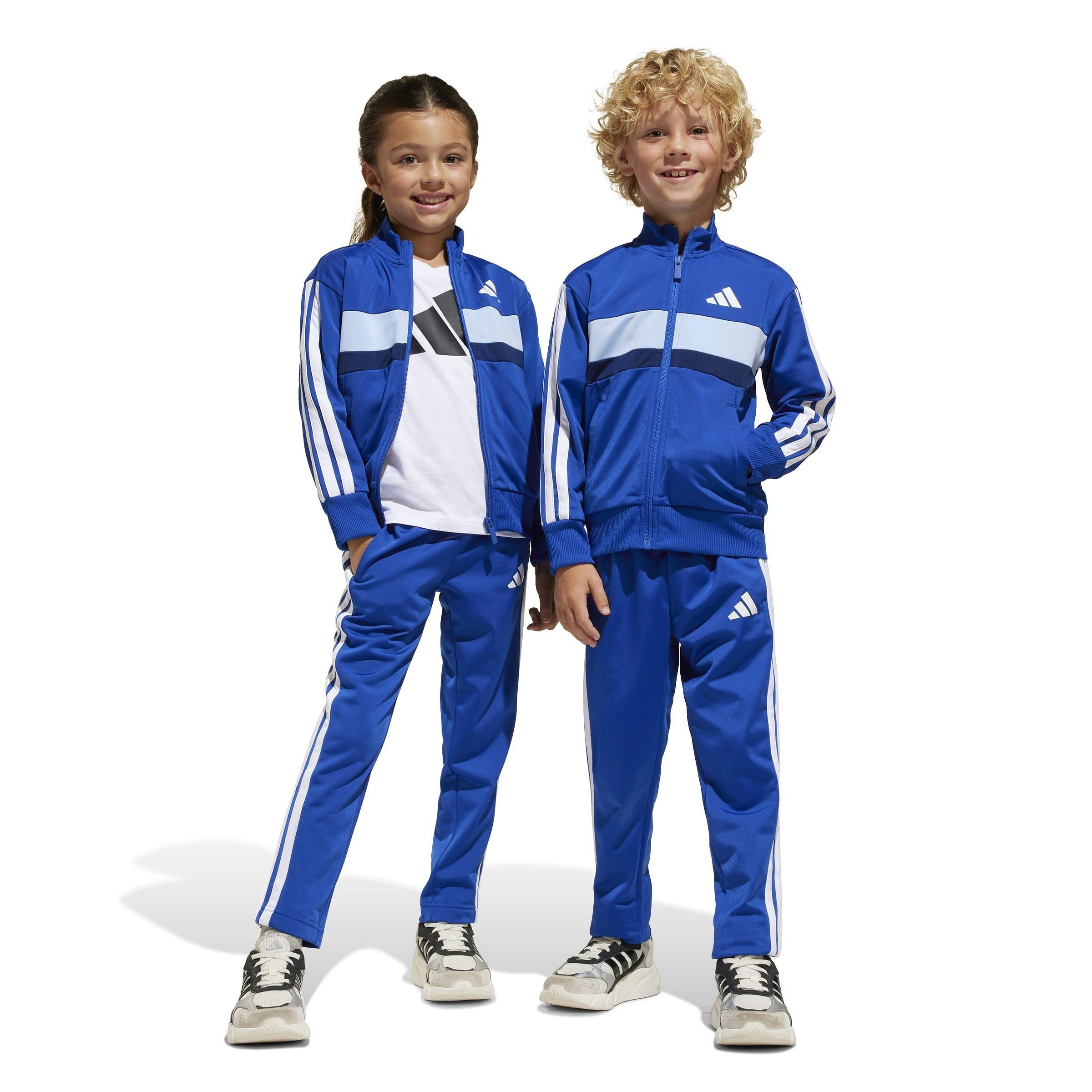adidas Seasonal Essentials Tiberio 3 Stripes Tricot Track Suit Kids