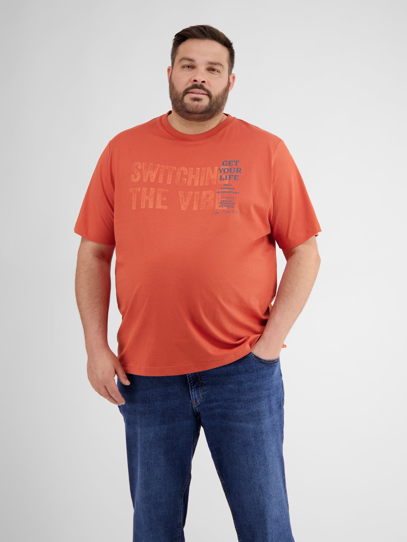 Herren T-Shirt mit Brust-Print