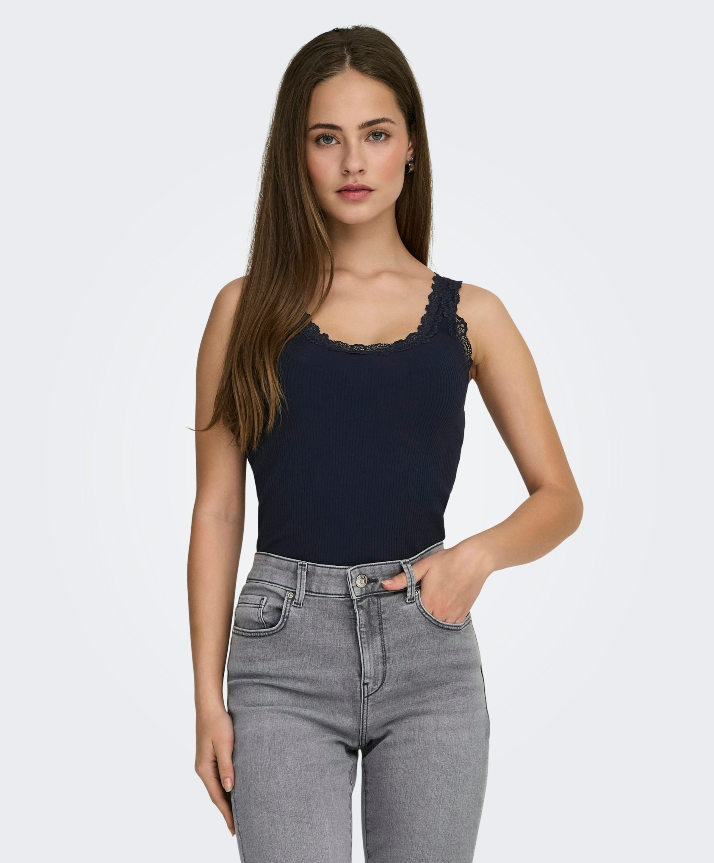 Only Dames top blauw