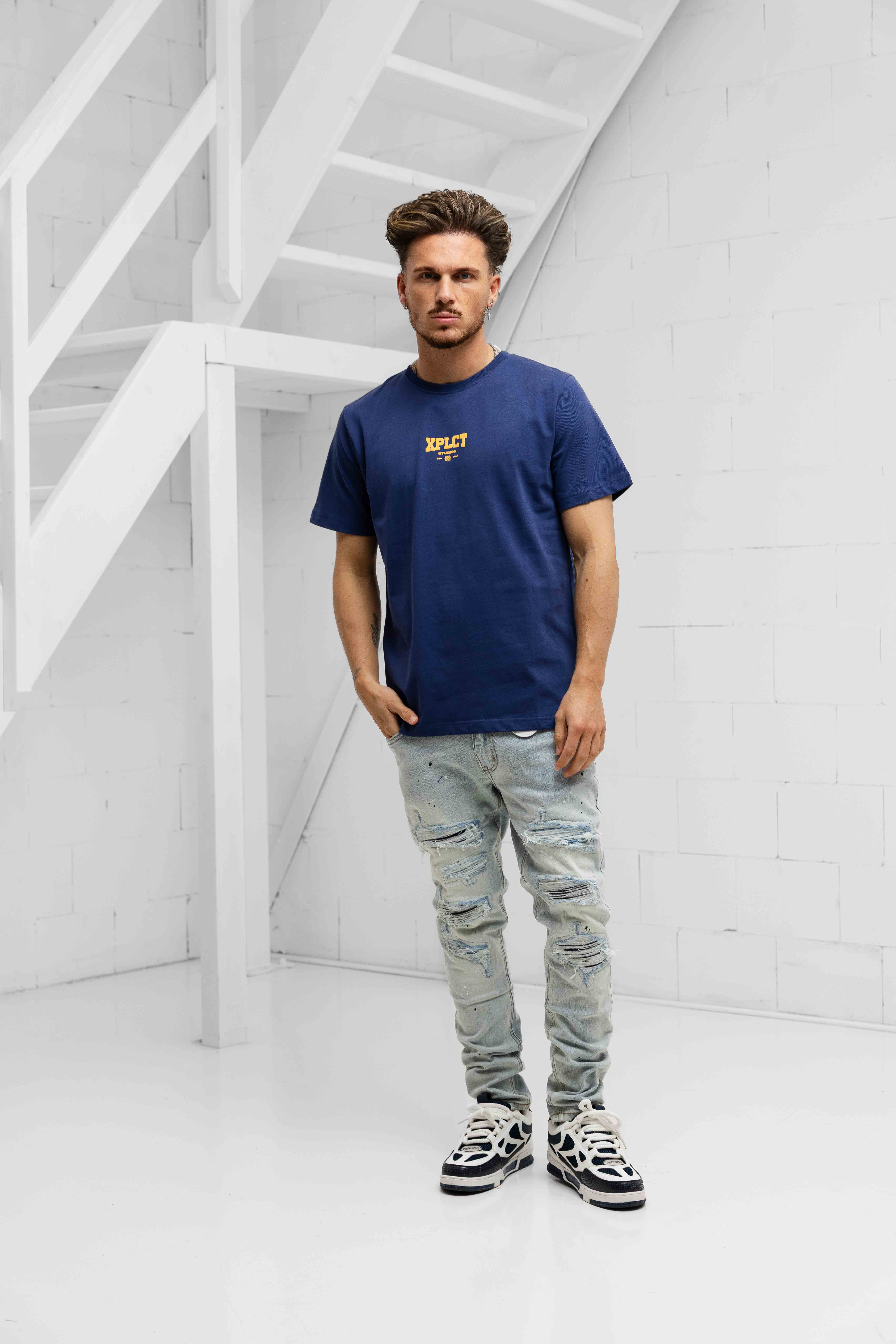 XPLCT Community T-Shirt Heren Donkerblauw