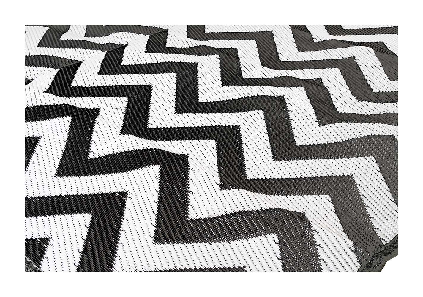 Bo-Camp Wave 270 x 200 cm Chill mat - Zwart / wit