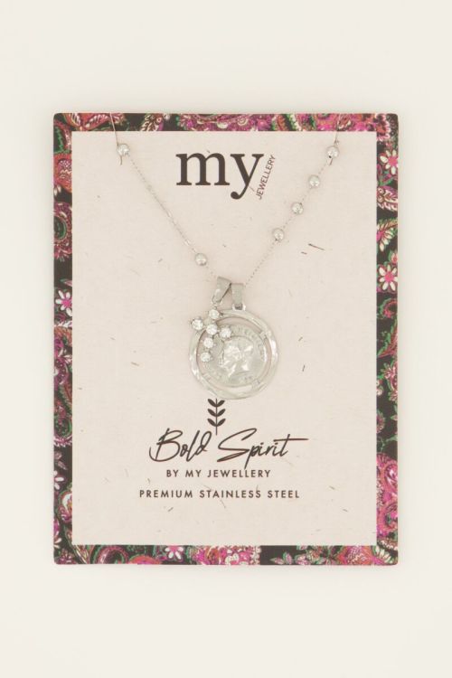 Bold Spirit ketting met munt & kruis