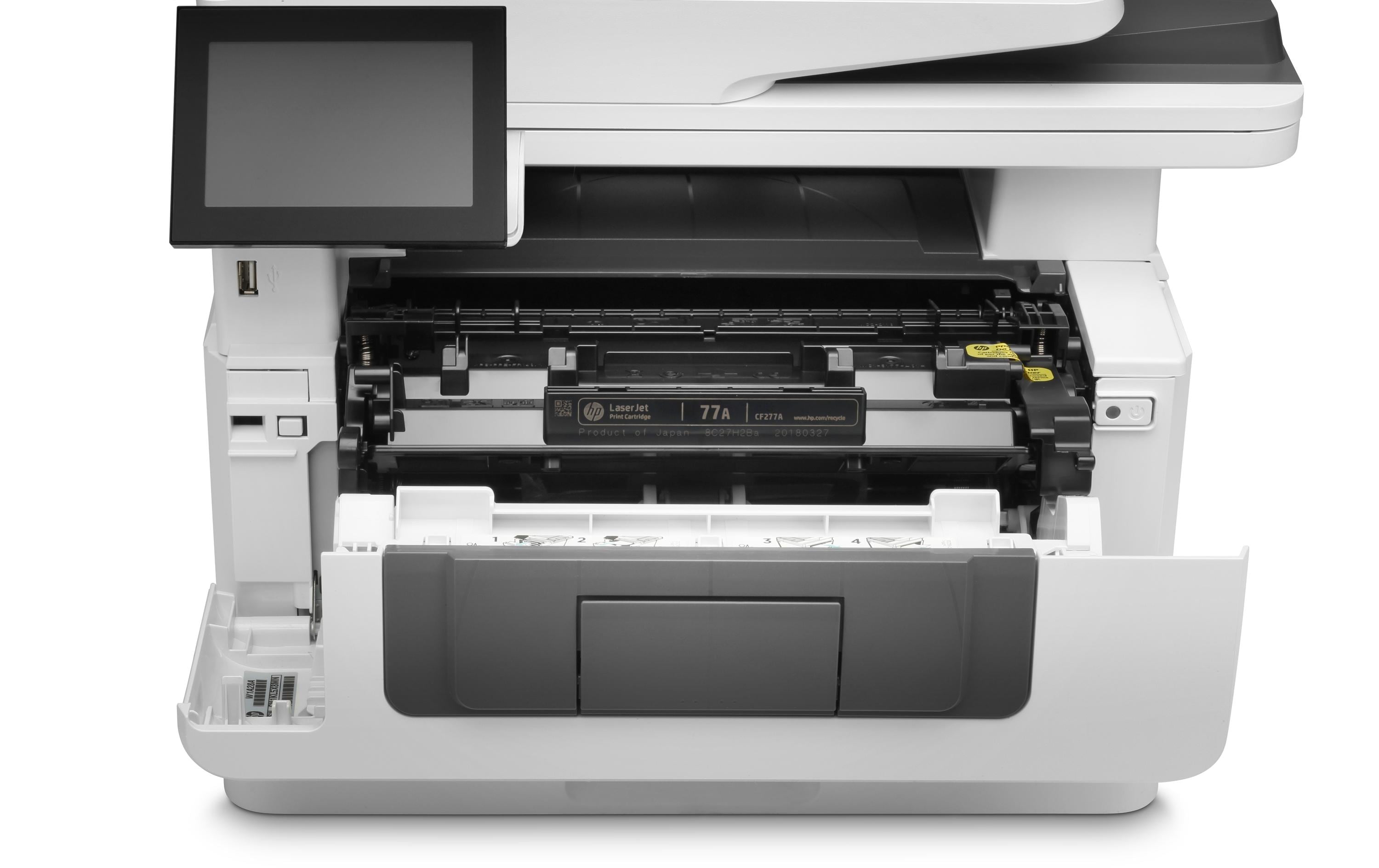 Multifunktionsdrucker LaserJet Enterprise M430f<br>Kompakter Monochrom-Multifunktions-Laserdrucker für Arbeitsgruppen mit vielen Sicherheitsfeatures