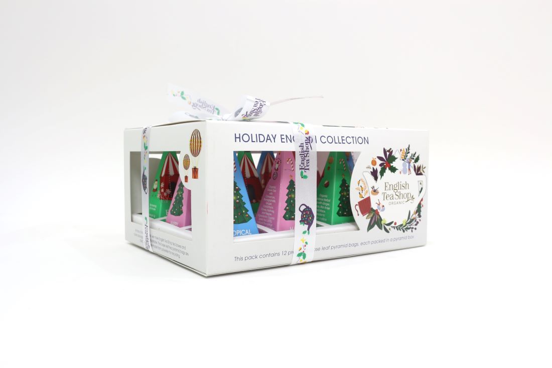 English Tea Shop Holiday White Prizm Pyramid
