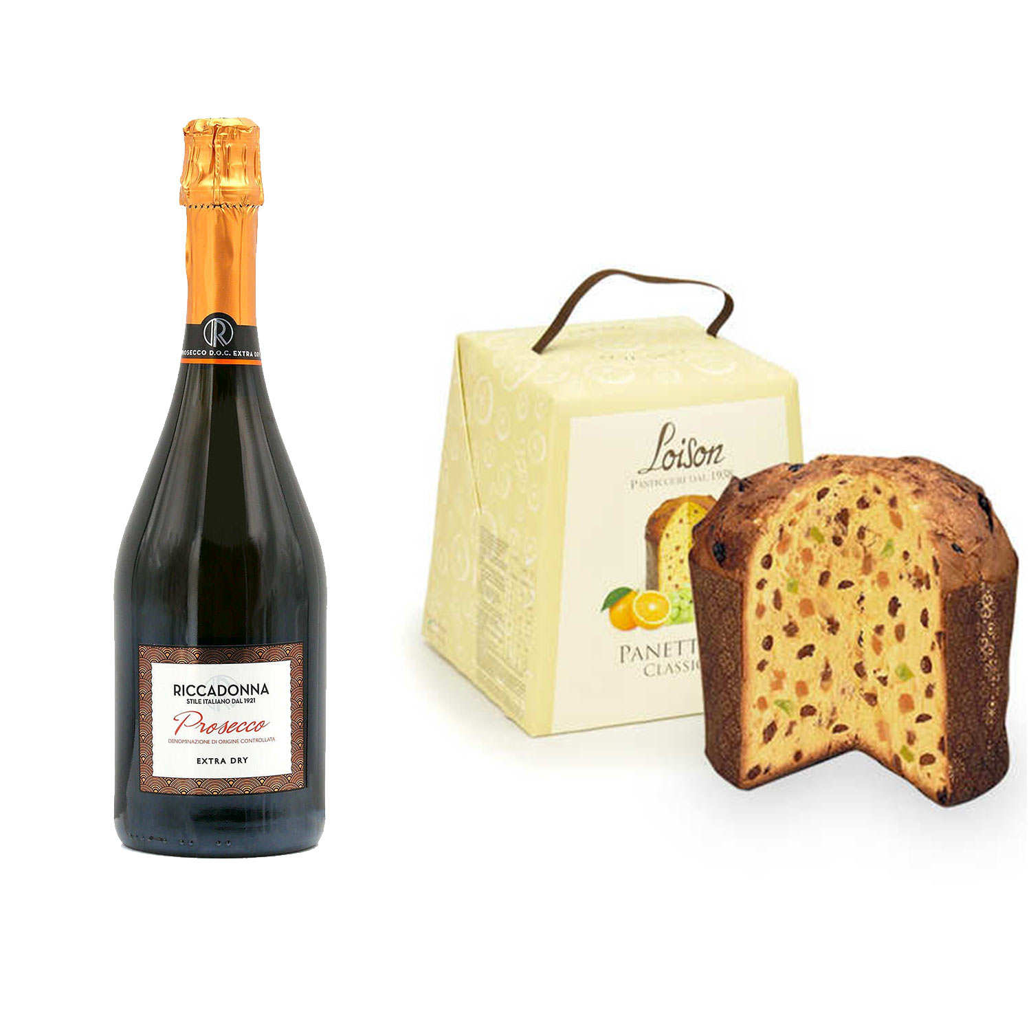 Panettone Loison aux fruits confits & Prosecco extra dry Riccadonna