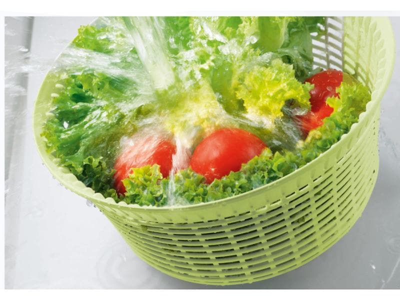 Leifheit Salatschleuder ComfortLine 26 cm, Weiss Für die schnelle Trocknung Ihres Salates