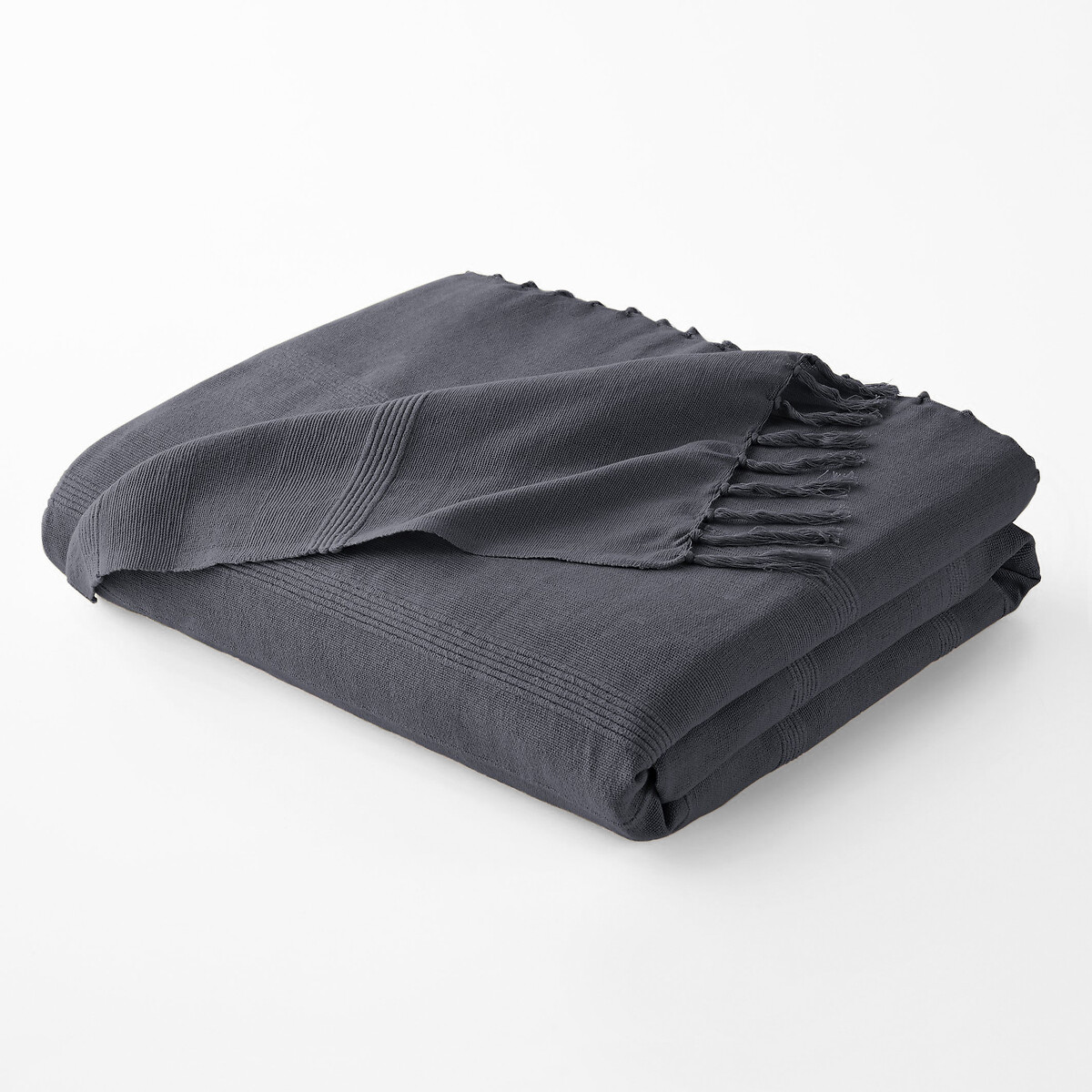 LA REDOUTE INTERIEURS<br>Manta de algodão com franjas, Nedo