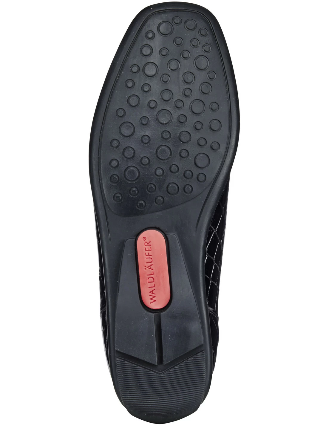 Waldläufer Mokassin-Slipper mit stilvoller Krokoprägung