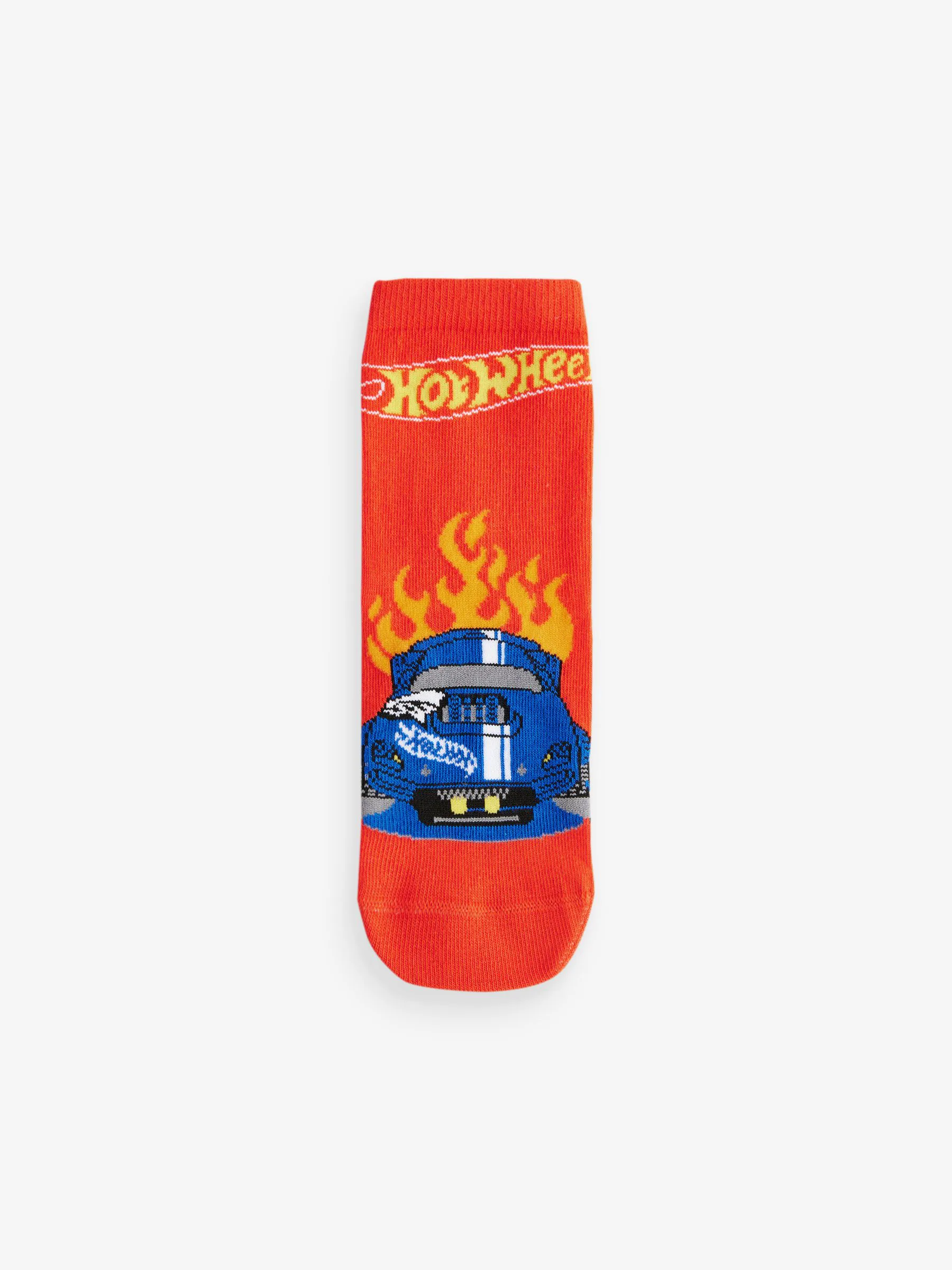 Red/Black/Blue Hot Wheels - Verpakking van 3 paar sokken met hoog aandeel katoen