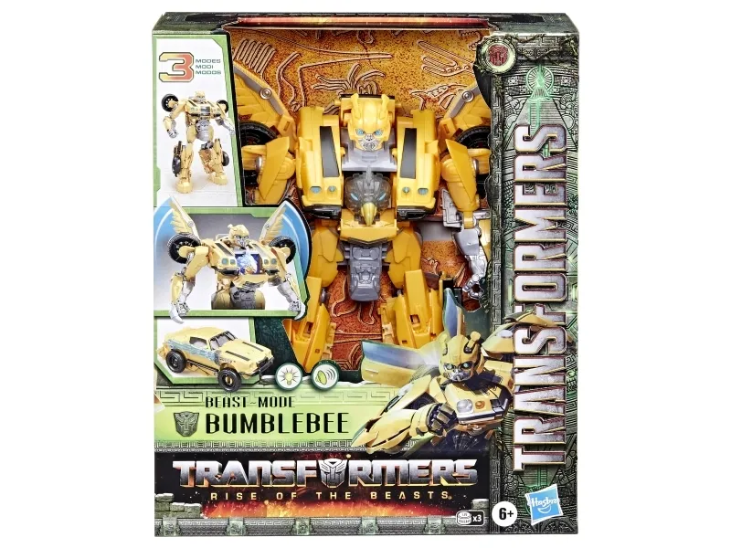 Transformers : Rise of the Beasts Beast-Mode Bumblebee, 6 År, Klingende, Plast, Gul, 550 g