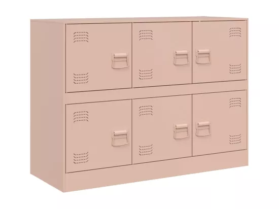 Buffet rose 99x39x73 cm acier