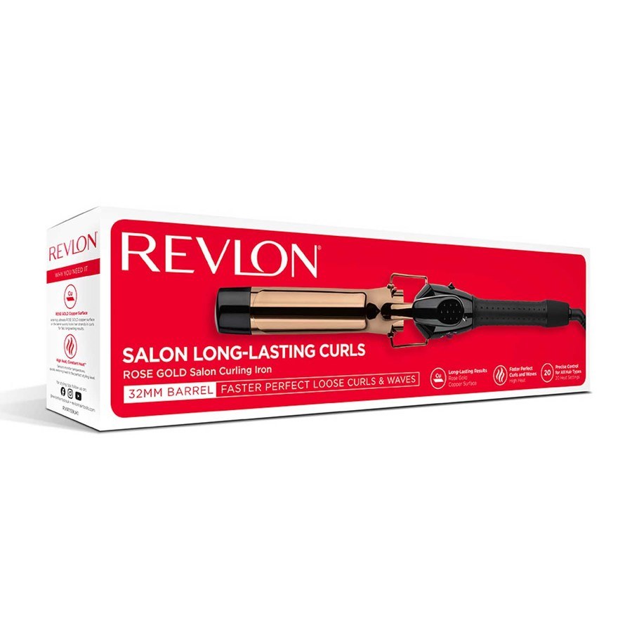 Revlon Tools Salon Long-Lasting Curls Rose Gold Curling Iron
