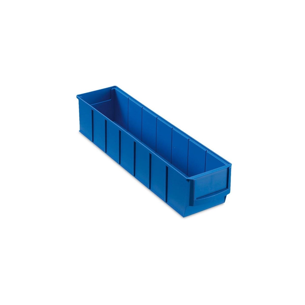 PROREGAL Value Pack 5 x Blauwe industriële doos 400 S HxBxD 8,1 x 9,1 x 40 cm 2,2 liter opbergdoos assortimentsdoos kleine onderdelendoos