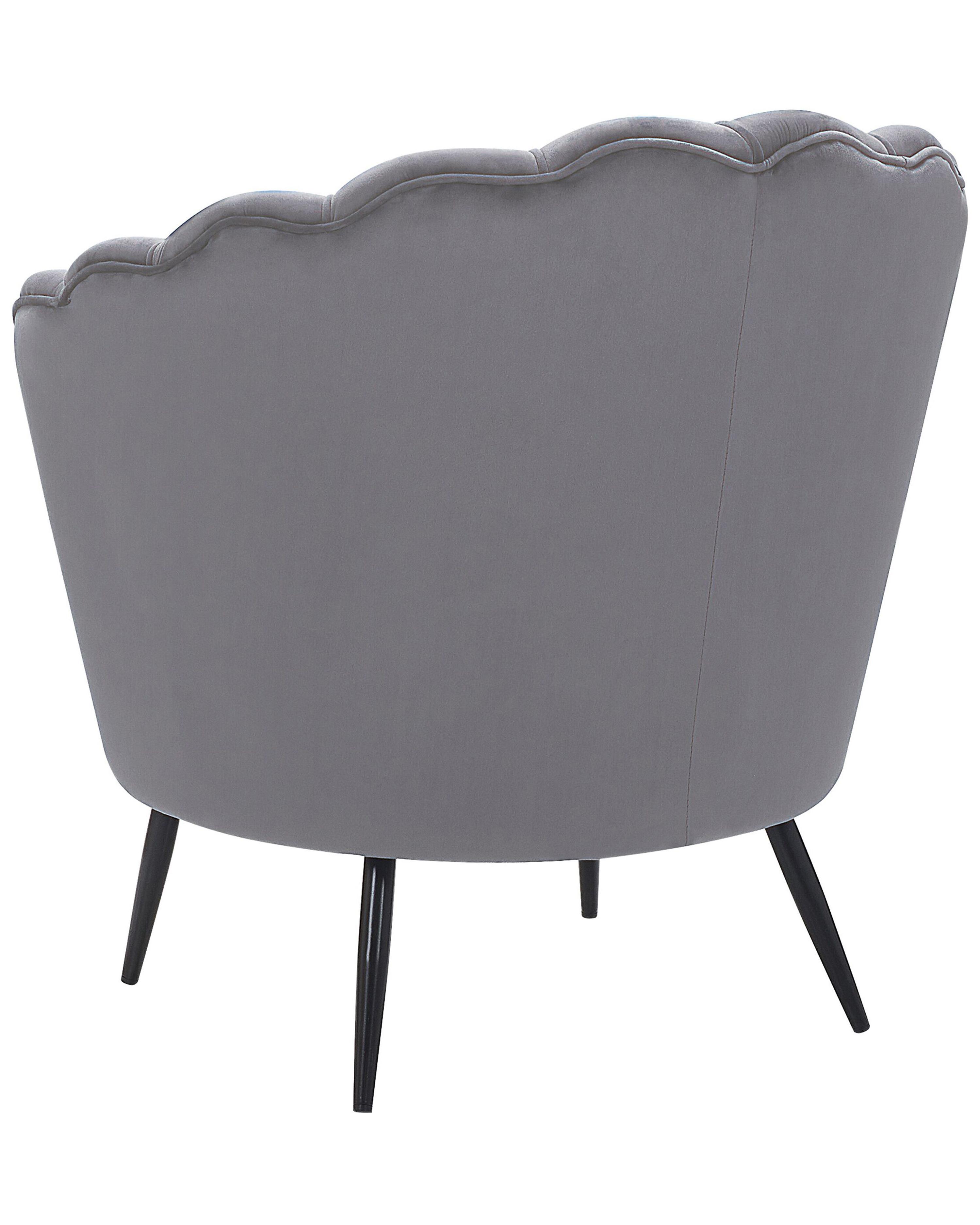 Fauteuil LOVIKKA Fluweel Grijs